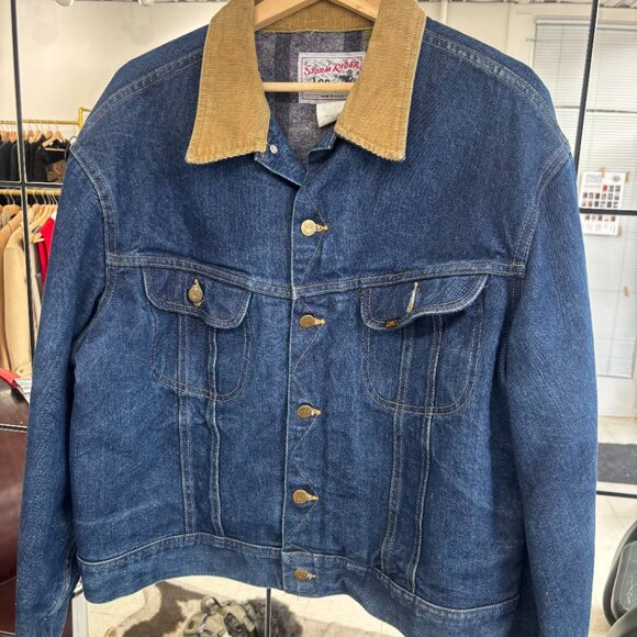 1970s Union Made (USA) Storm rider Lee Lined Denim Jacket - Picture 3 of 6